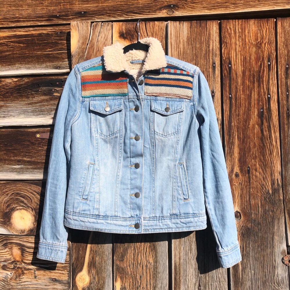 ONE OF A KIND Pendleton jean jacket